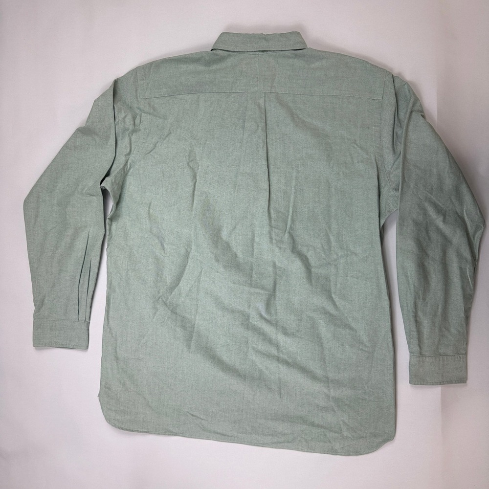 Ralph Lauren Mens XL Sage Green Oxford Flesh Pony Classic Fit Button Down Shirt - Picture 3 of 13